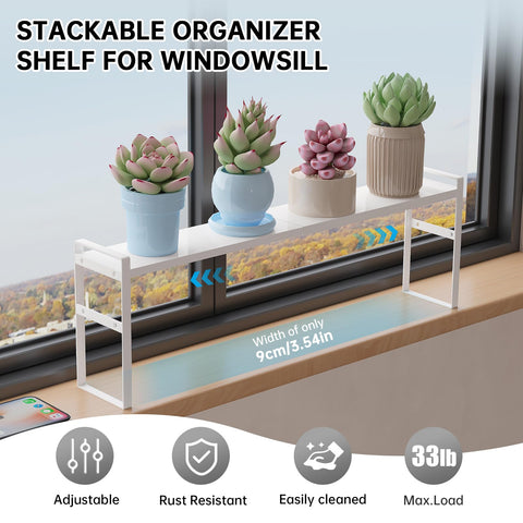 WOCHUANGSI estante para baño, organización compacta para productos de higiene.