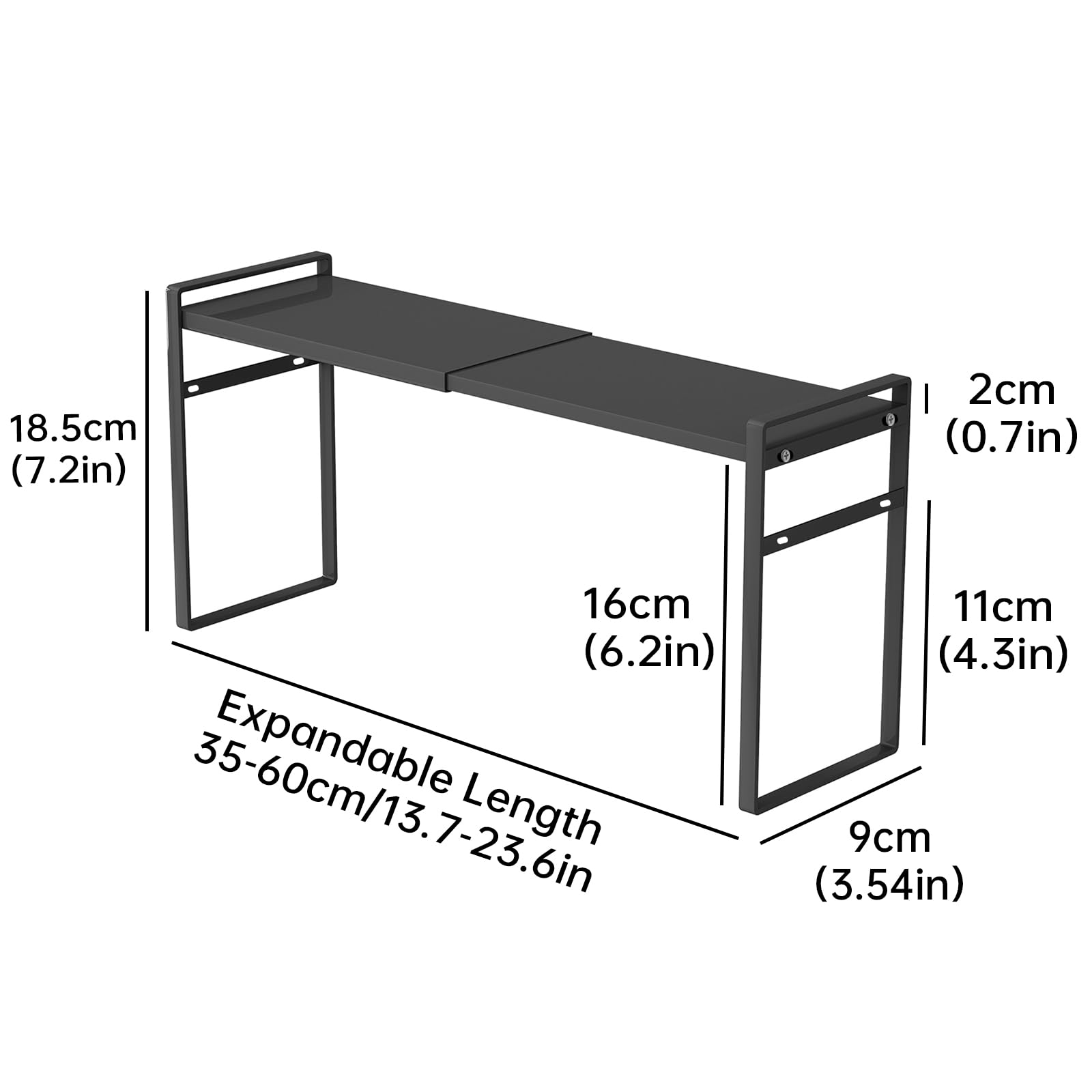 WOCHUANGSI estante de cocina apilable, optimiza espacio en encimera y despensa.