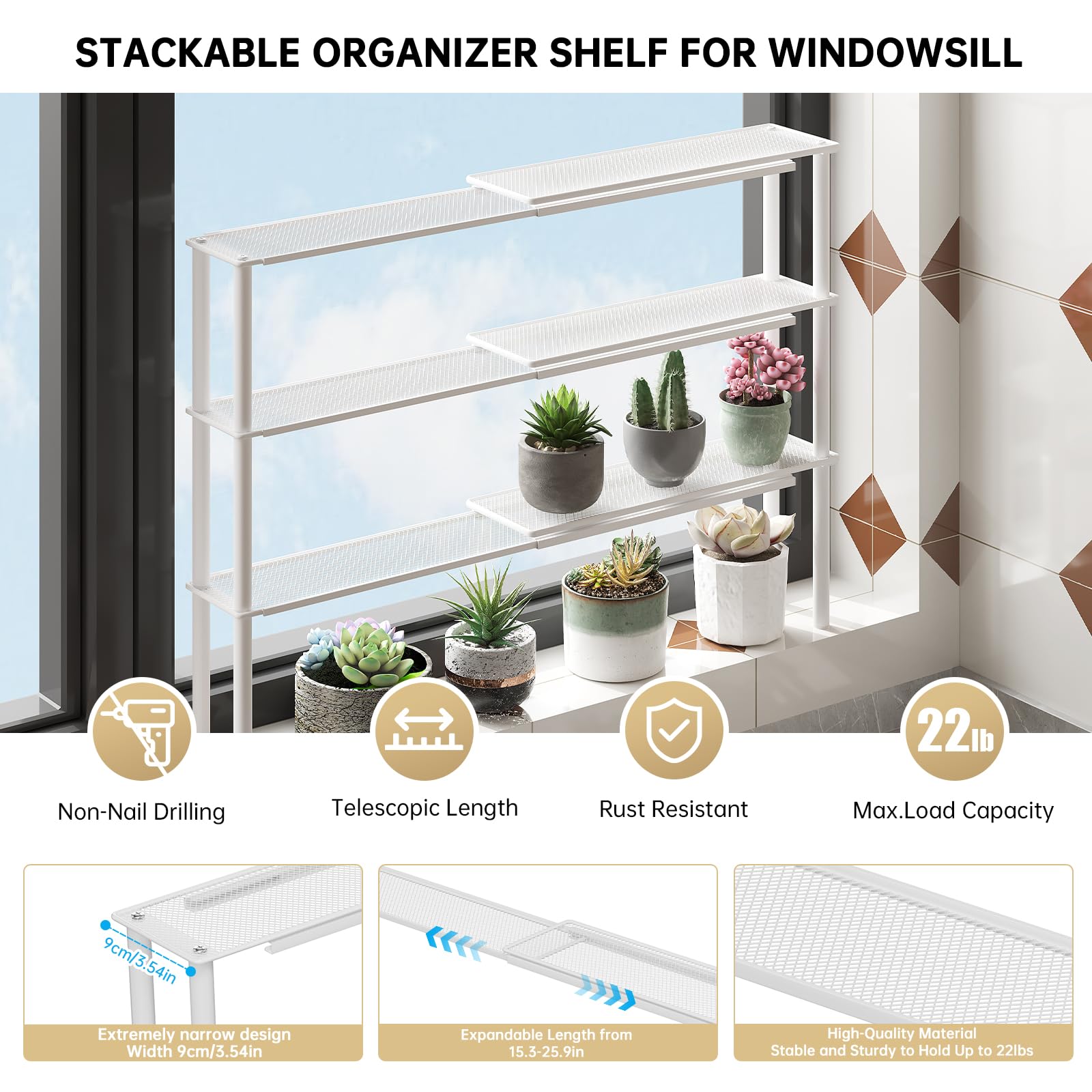 WOCHUANGSI estante para lavabo y encimacocina organiza cosméticos y productos