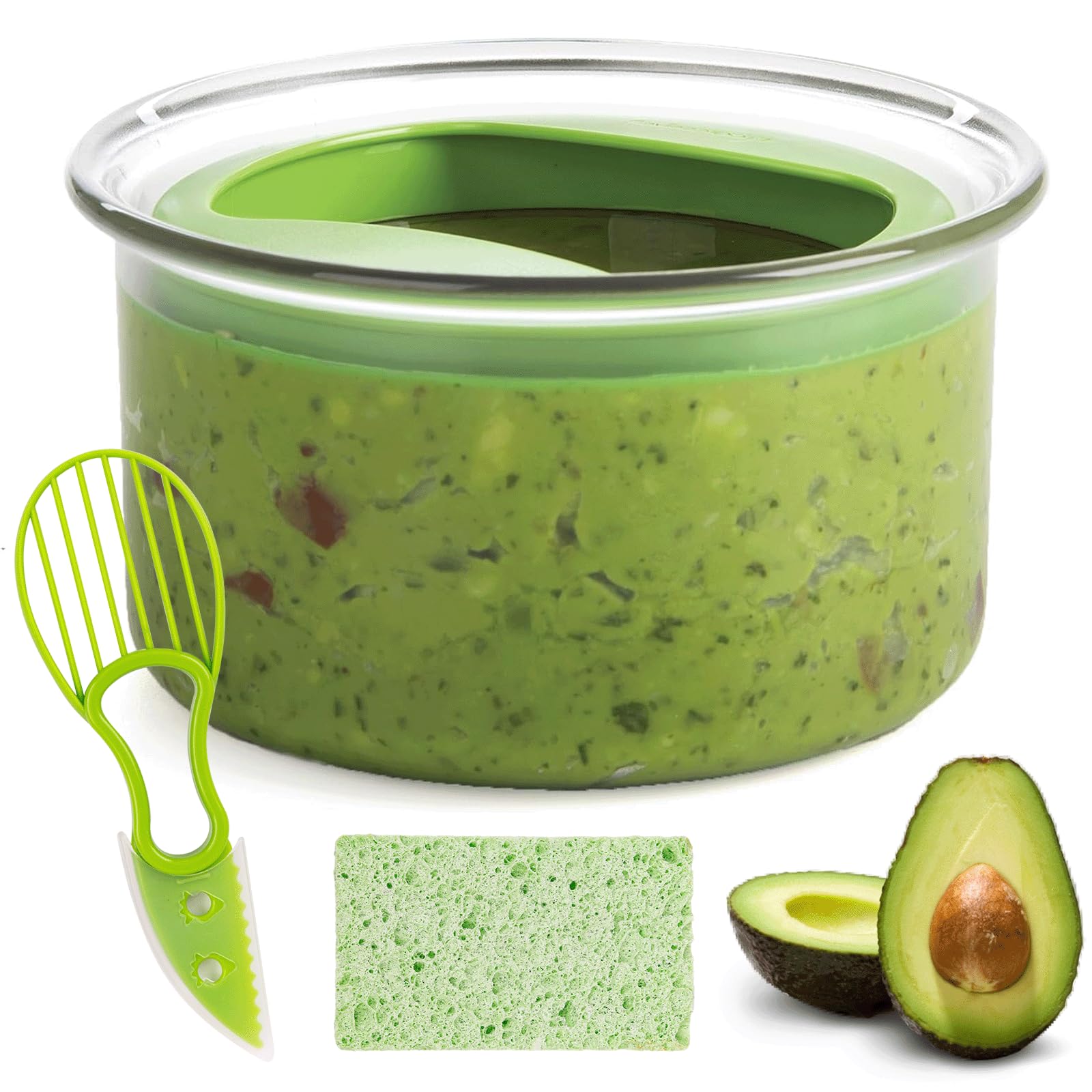 WodGod Guacamole Keeper con tapa hermética para frescura prolongada