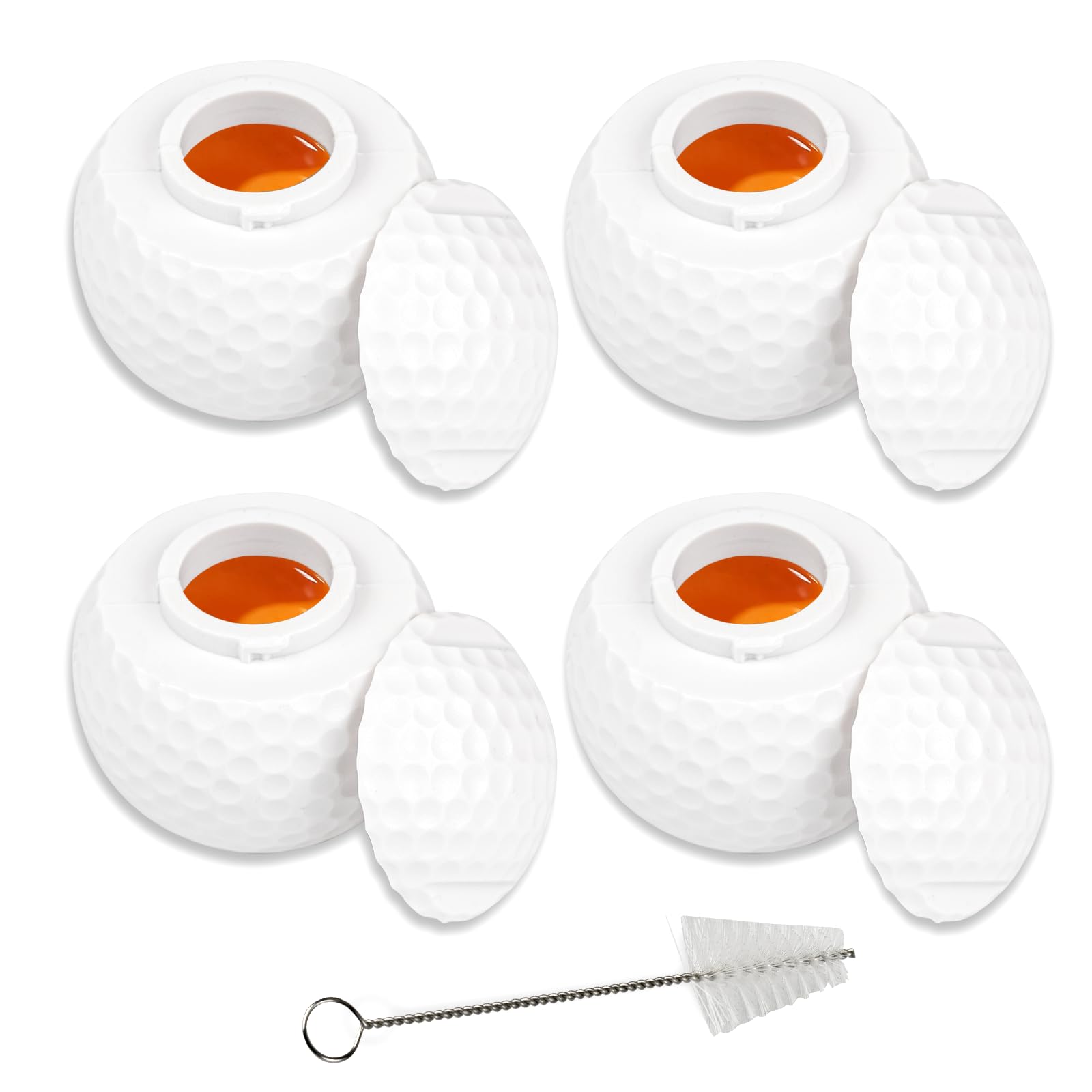 Vaso shot de WodGod con tapa en forma de bola de golf, ideal para fiestas.