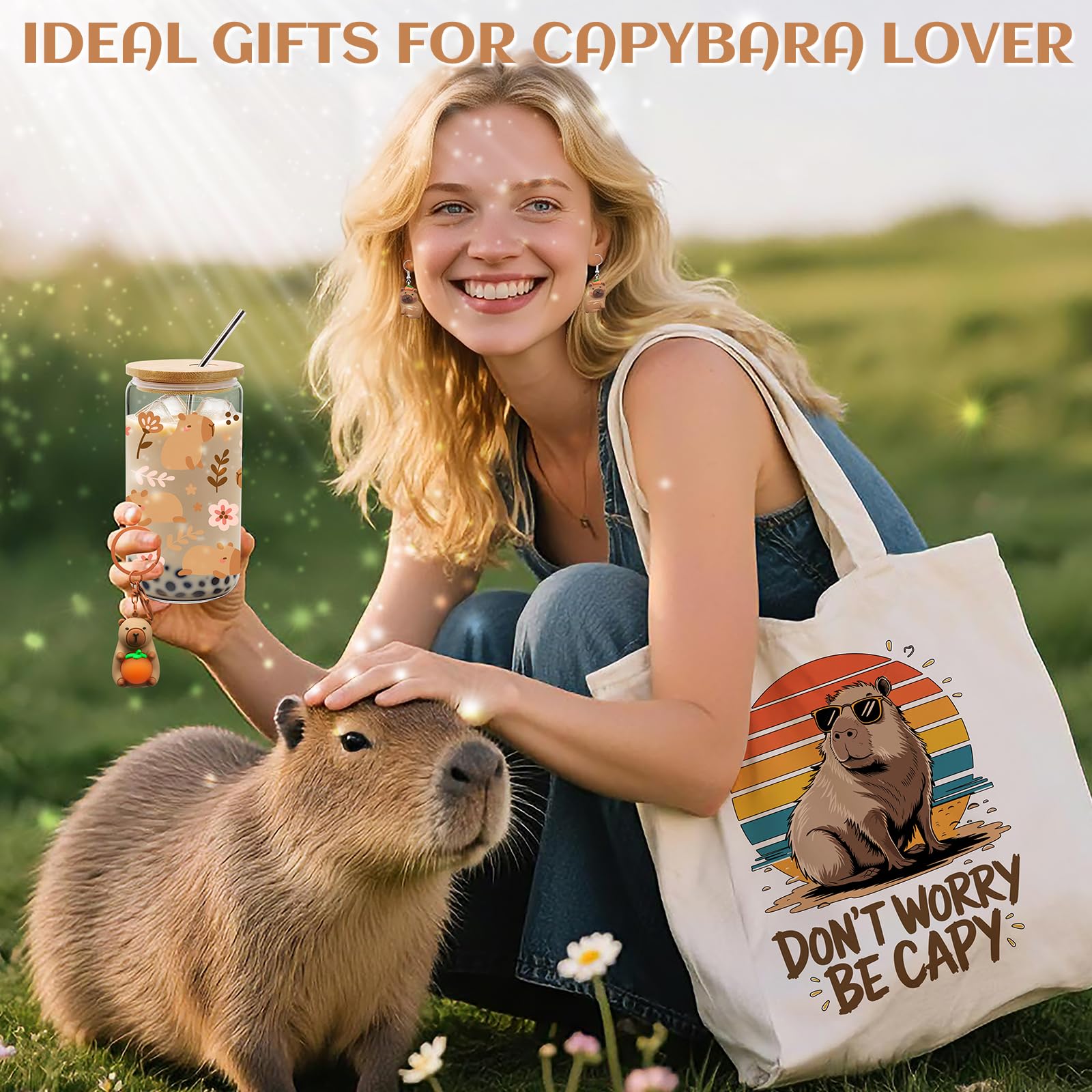 Bolsa tote Capibara de WOFIROY, perfecta para compras diarias