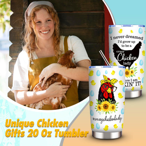 Bolso de maquillaje WOFIROY con dibujo de gallinas para organización diaria.