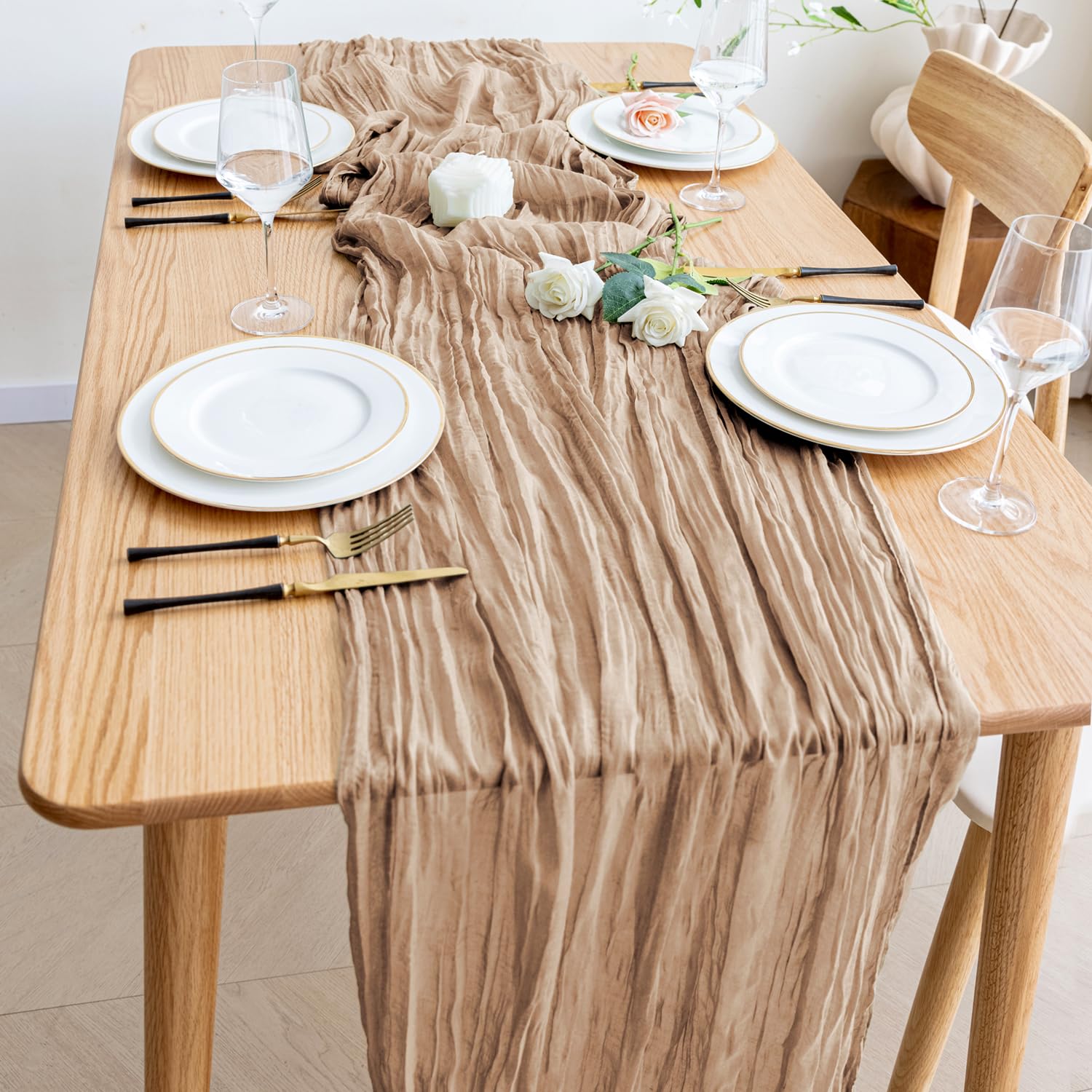 Mantel bohemio Wokceer para cenas al aire libre.