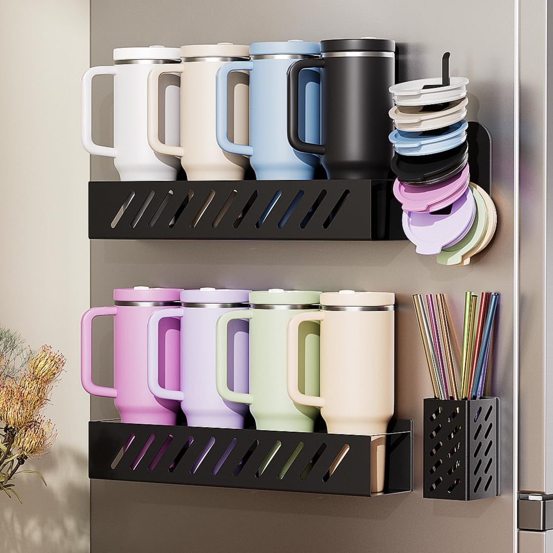 Wolera porta-tazas magnético para Stanley, organización estable.