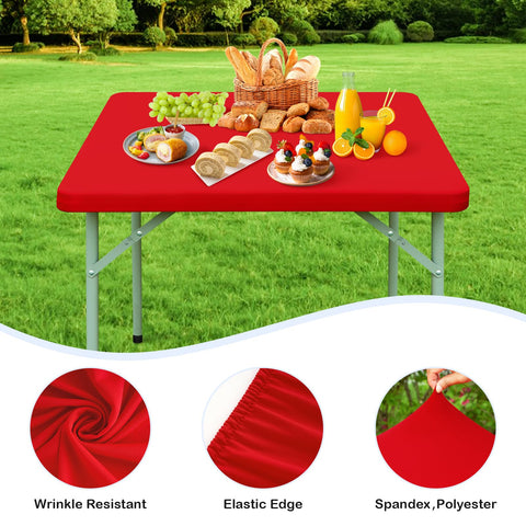 Mantel Wolkemer con bordes elásticos rojo 34x34 evita deslizamientos