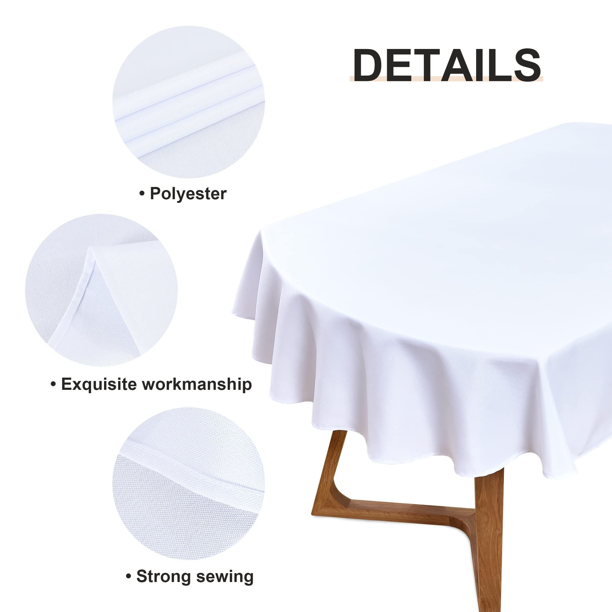 Mantel Wolkemer oval para bodas, creando un ambiente elegante.