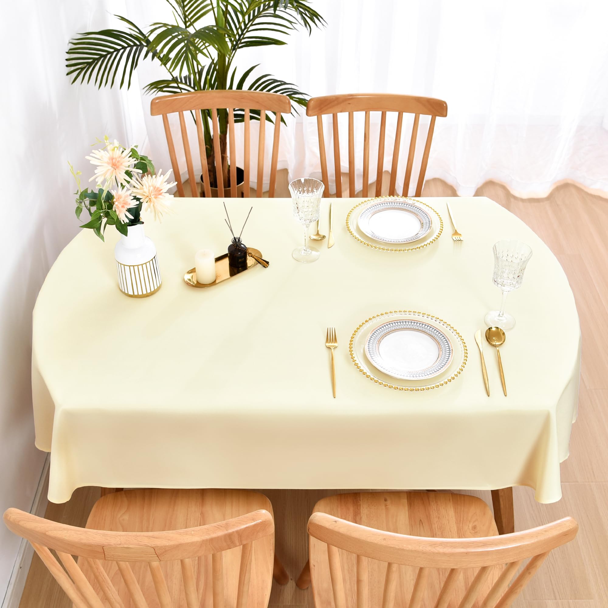 Mantel Wolkemer marfil protege la mesa ante manchas y arañazos.
