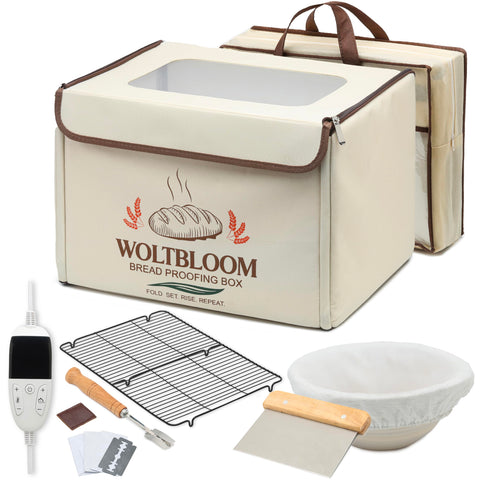 La caja de fermentación WOLTBLOOM ofrece un panel de visualización para ver la fermentación.