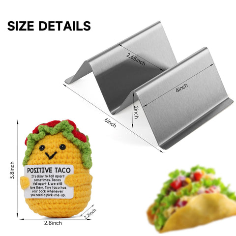 Diseño en estante de Woltic W para presentación elegante de tacos