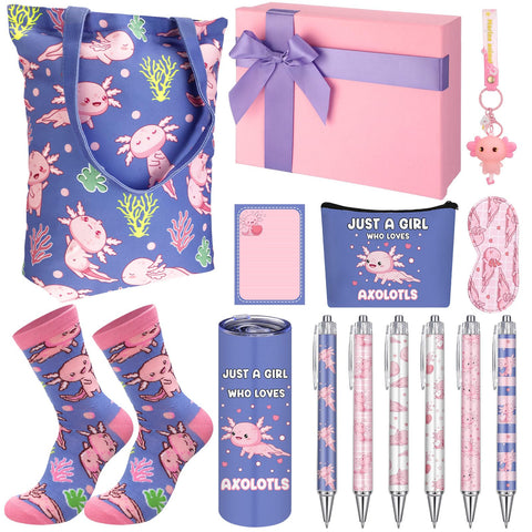 Bolso Wonderjune Axolotls con impresión, ideal para uso diario.