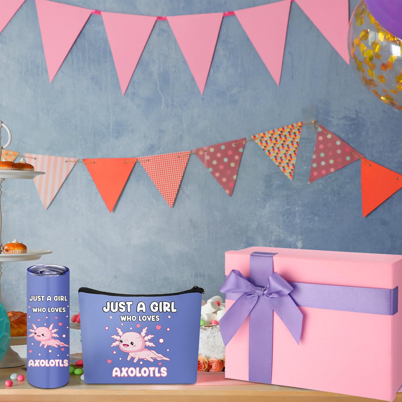 Notas adhesivas Wonderjune Axolotls, papel de calidad para recordatorios.