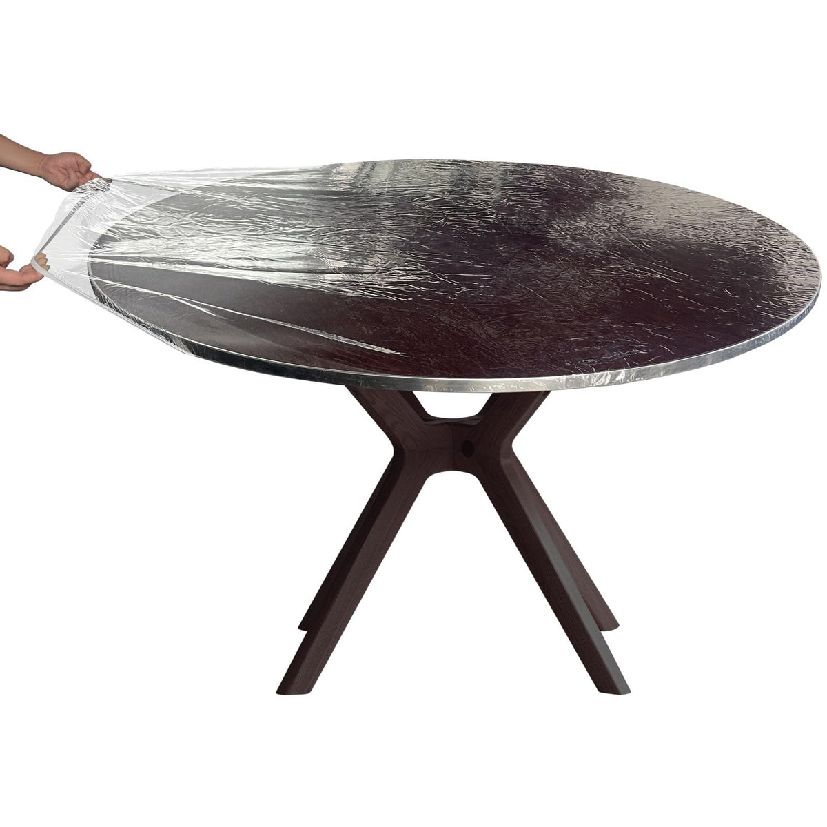 Wonderla funda para mesa vinil transparente con ajuste elástico para mesas de 40-44 pulgadas