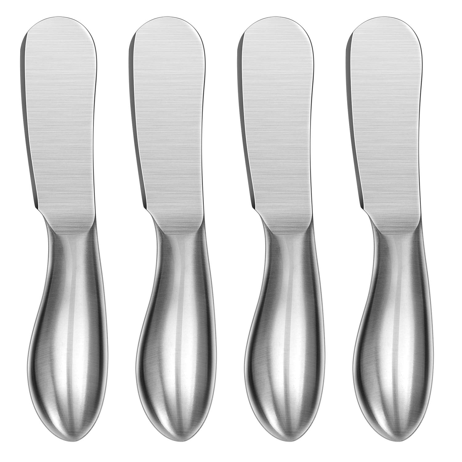 WoneNice set de 4 cuchillos para untar, ideales para queso y mantequilla, untado suave