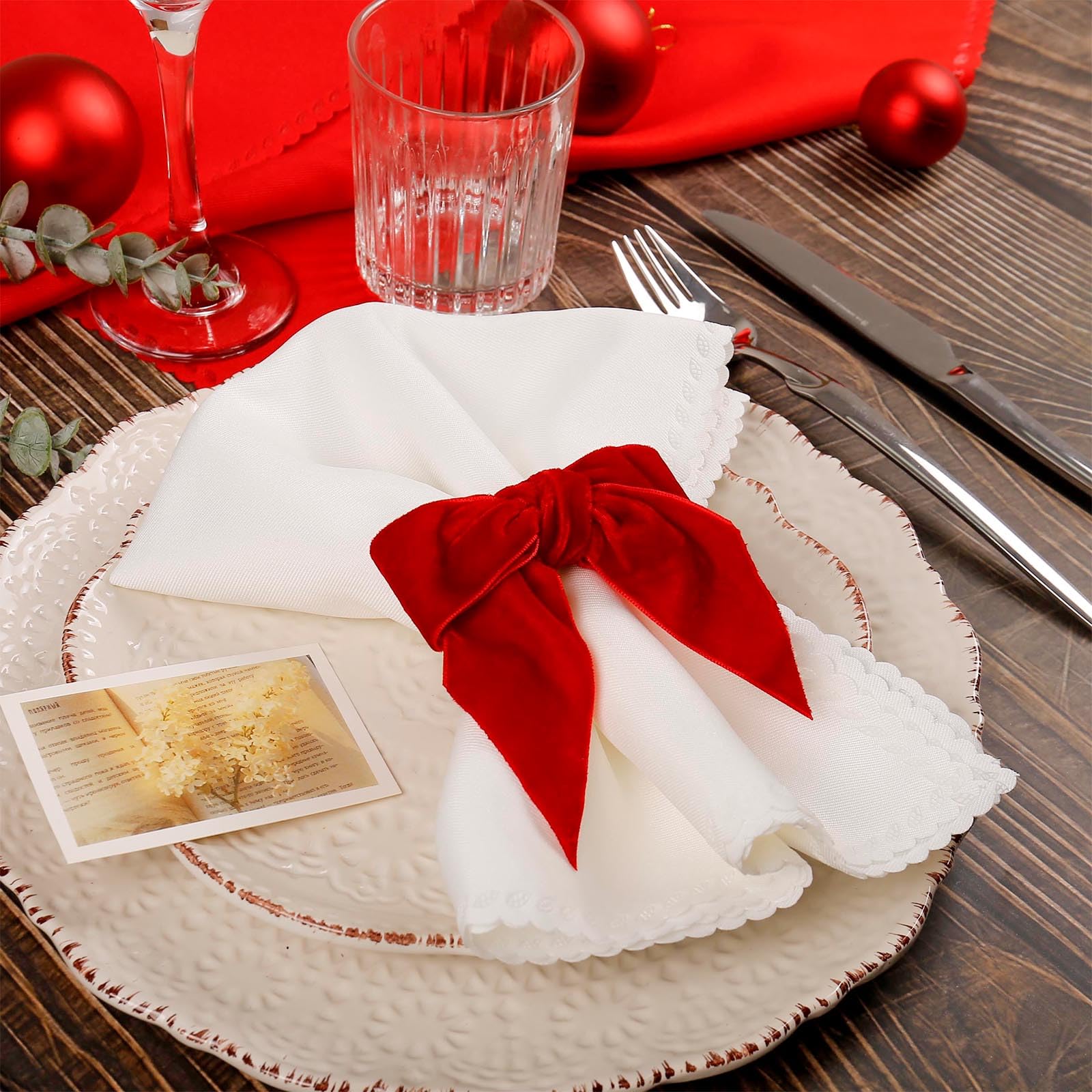 Wonlex decoración de mesa para eventos, uso versátil en navidad y banquetes
