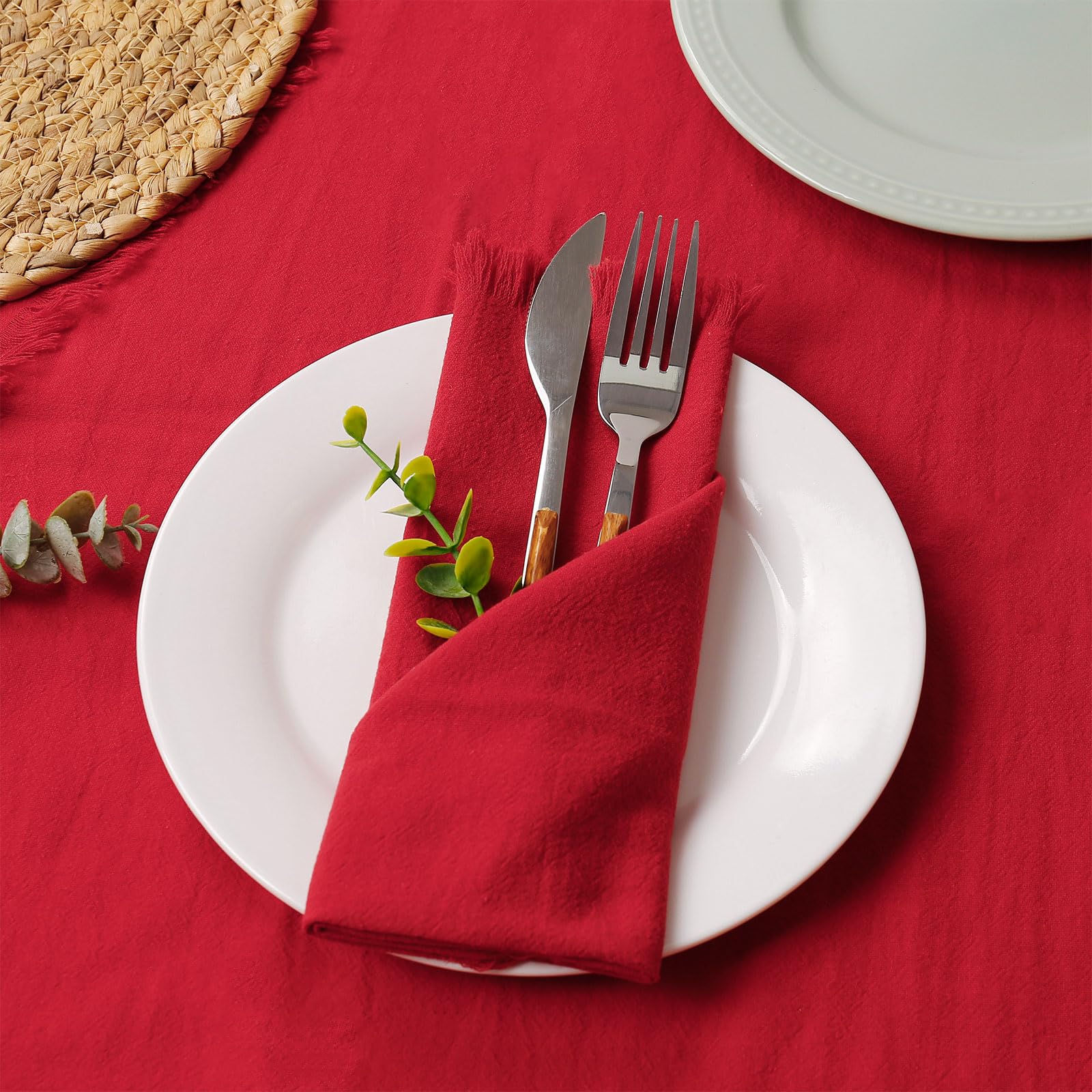 Ideal para decoración navideña con servilletas Wonlex de tela
