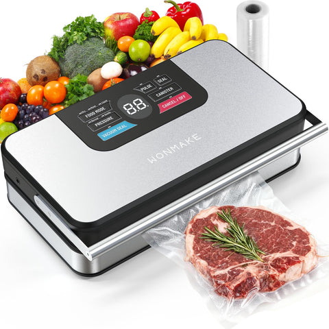 Wonmake selladora 10en1 en acero inoxidable para conservar alimentos frescos