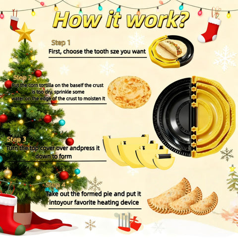 WonStep sellador de tortillas de 6 pulgadas para quesadillas caseras.