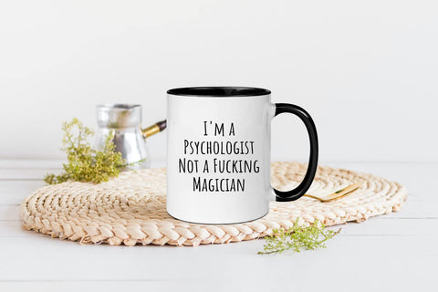Wonwhew psicologa taza dorso, diseño humoristico para regalo entre colegas
