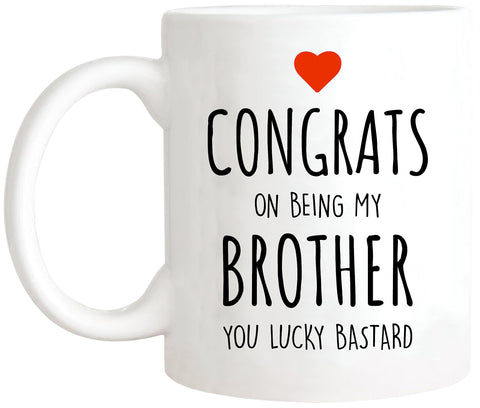 Taza wonwhew vista trasera con arte doble, regalo perfecto para celebrar.