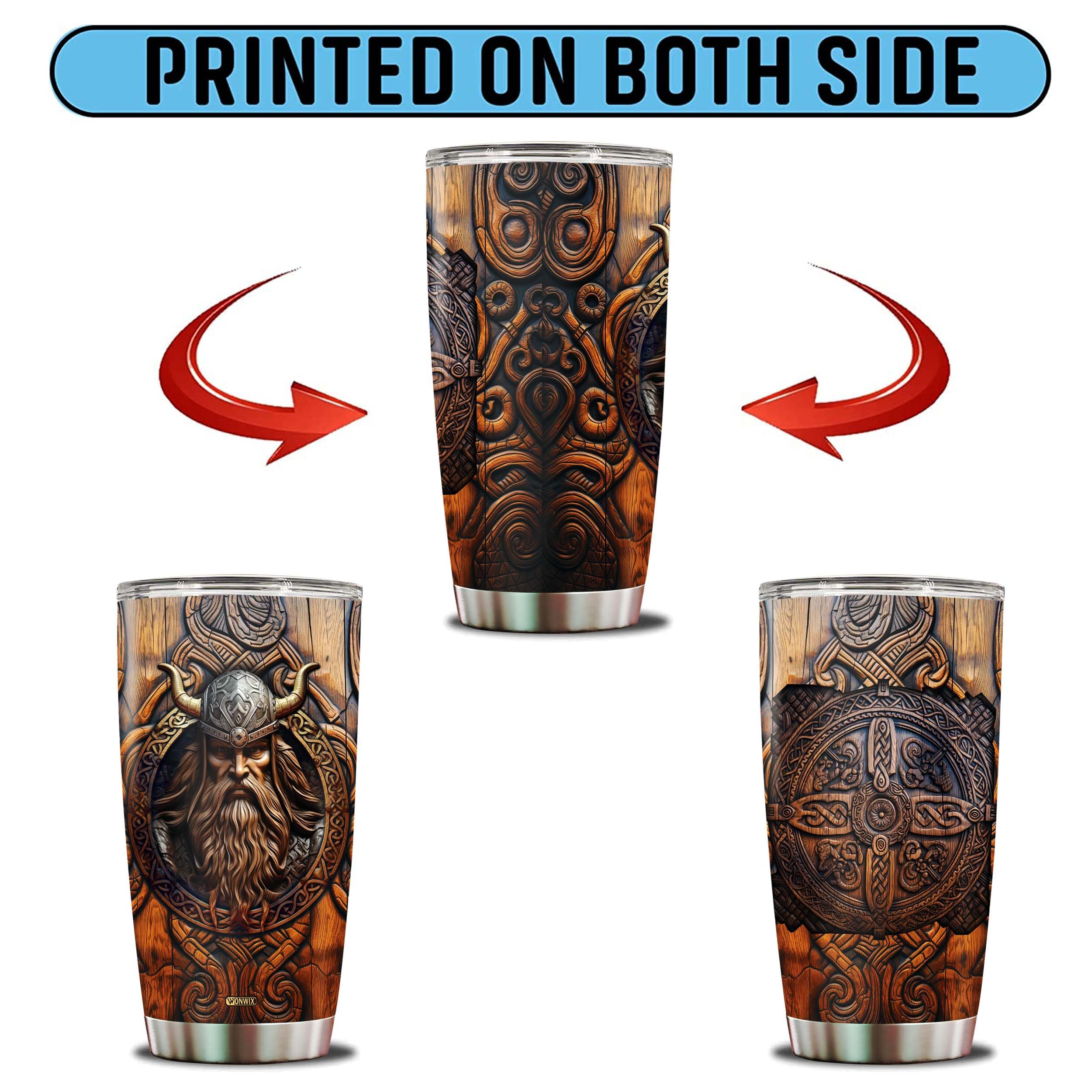 WONWIX Vaso Viking 20 onzas regalo ideal para cumpleaños o fiestas