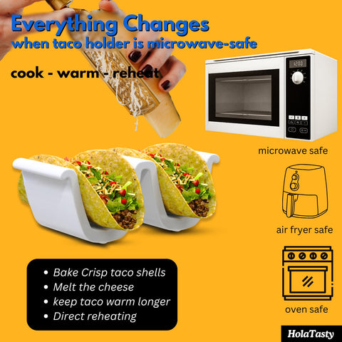 Portatacos HolaTasty Woobud, apto lavavajillas cerámico
