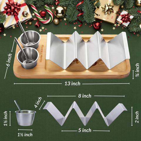 woobud presentacion-tacos-barra ideal para fiestas y reuniones con sabor.