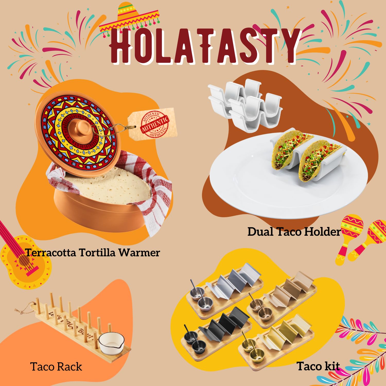 woobud regalo-amantes-tacos ideal para cumpleaños y festividades.
