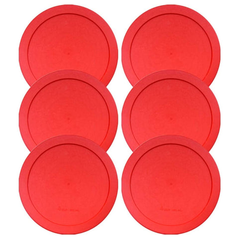 Tapas rojas Wood Grip para tazones Pyrex, evitan fugas en porciones de 2tazas