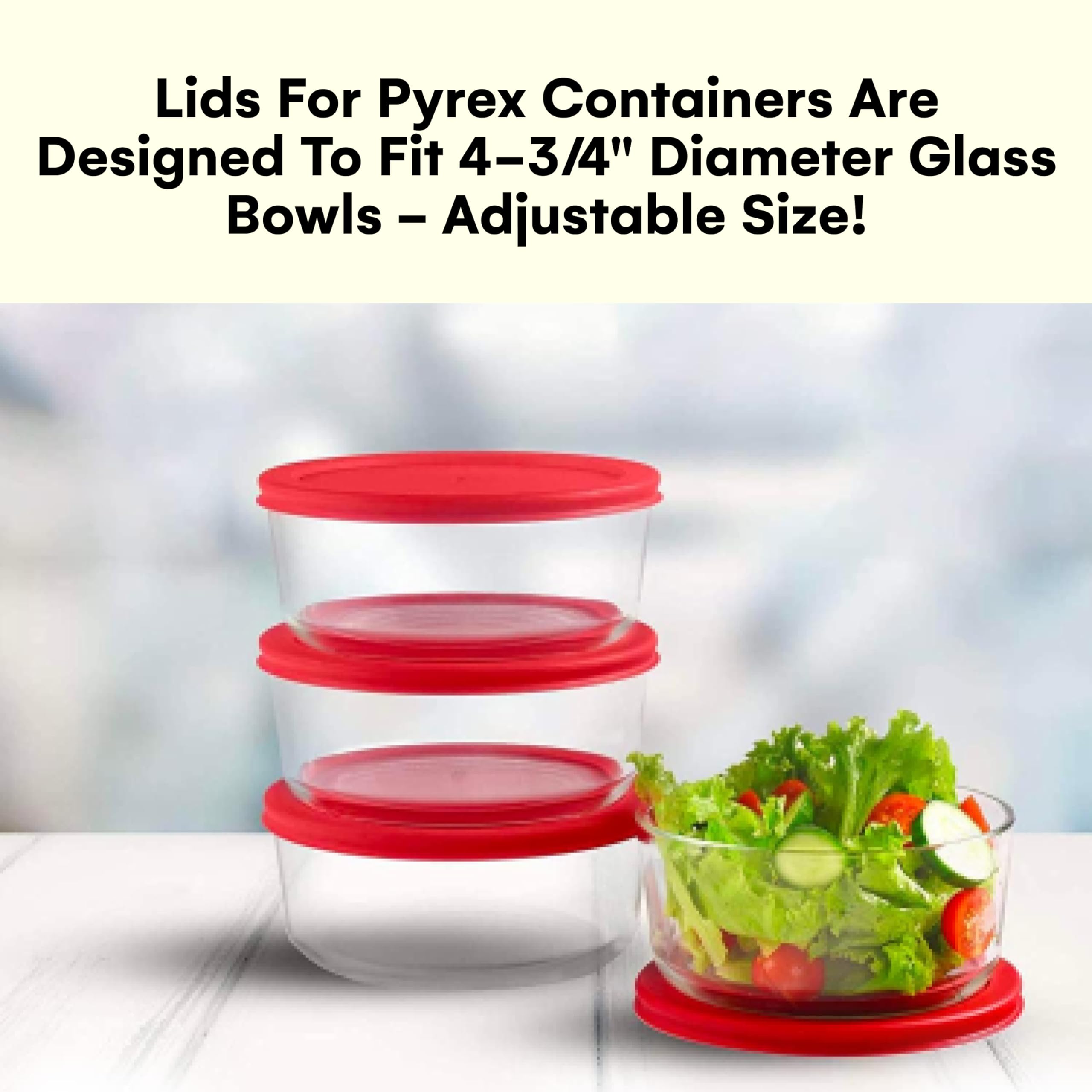 Tapa roja Wood Grip Pyrex, apta para refrigerador y conservación