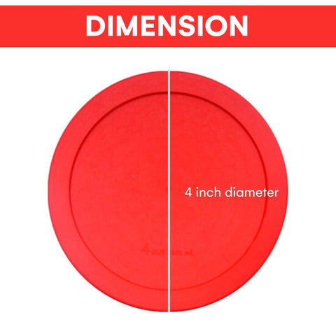 Tapa roja Wood Grip para Pyrex, cierre sin fugas para guardar comidas