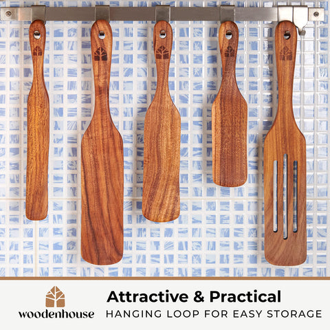 Acabado lacado seguro para alimentos en utensilio Woodenhouse