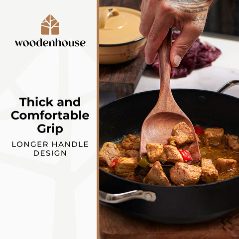 Woodenhouse espatula-madera-cocina: control preciso durante la cocción.