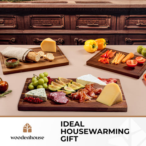 Woodenhouse conjunto perfecto para charcutería y presentaciones en mesa.