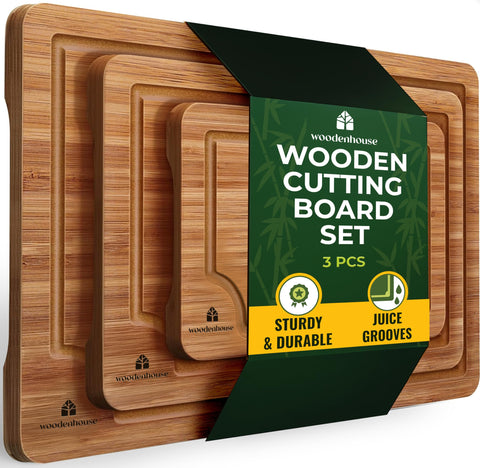 Woodenhouse tablas de cortar 15x10: superficie amplia para carnes y verduras