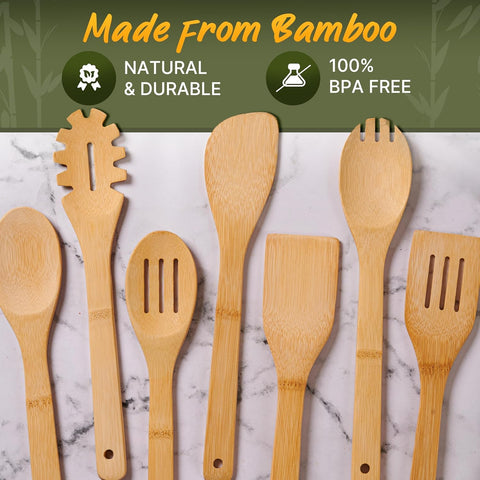 Woodenhouse volteador de bambú, ligero y resistente para girar alimento