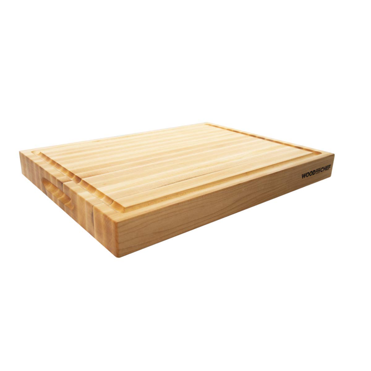 WoodForChef tabla de cortar de arce maple, lado reversible para múltiples tareas.