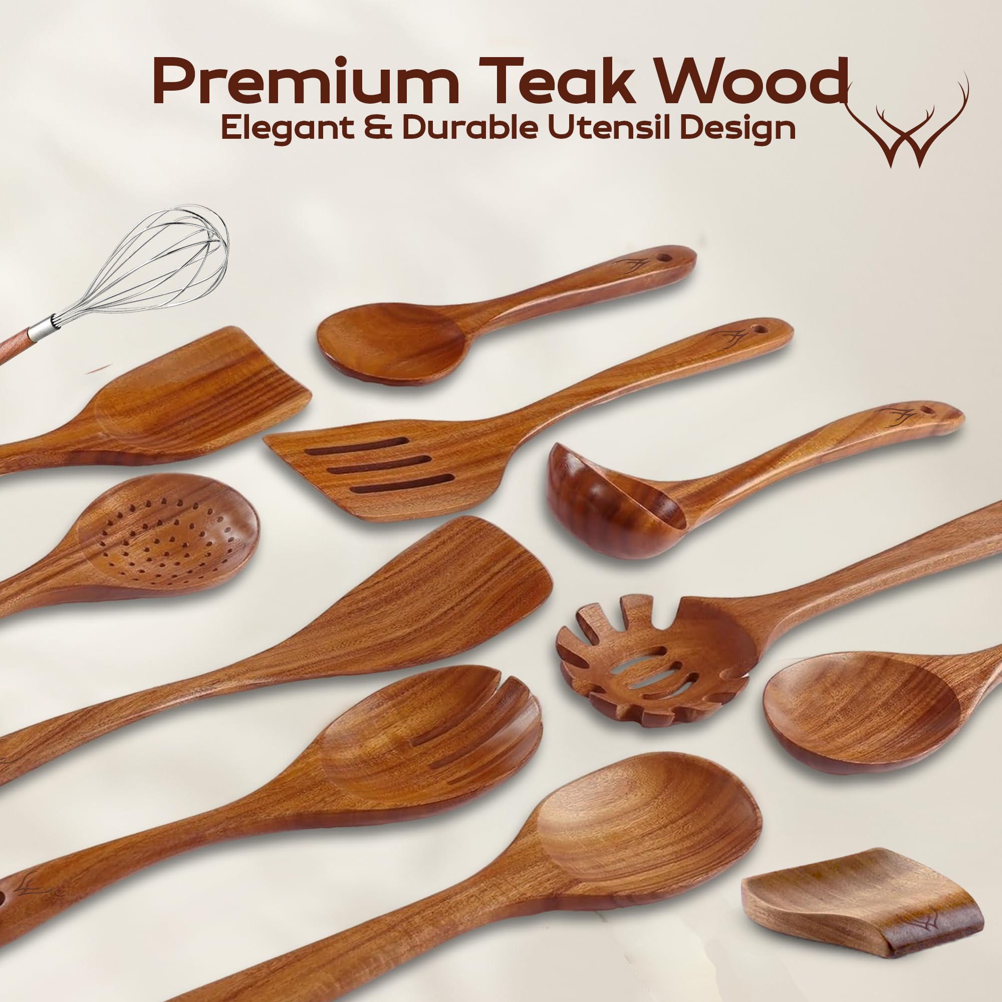 WOODLANDS USA porta-utensilios de madera, ideal para mantener la encimera ordenada.