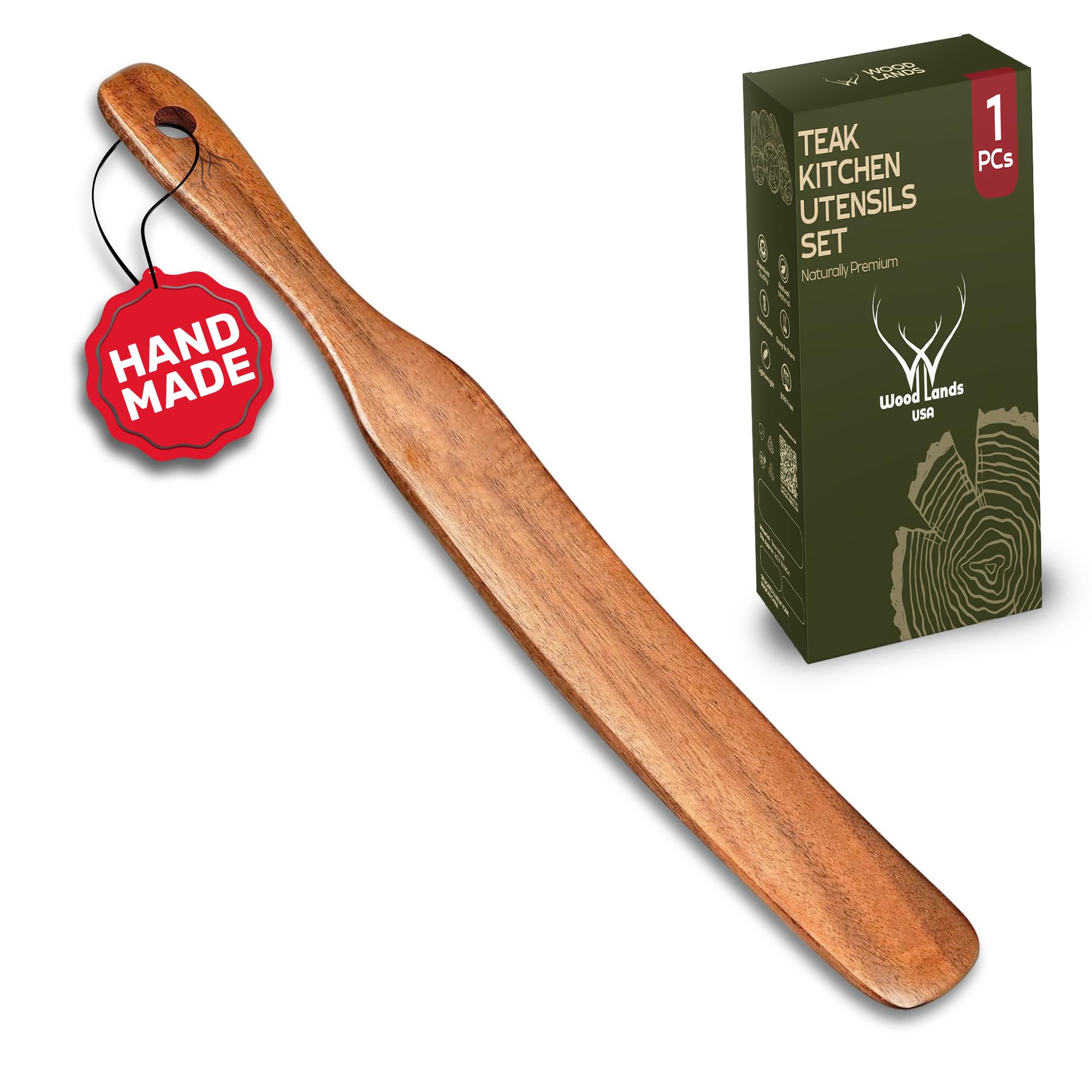 Espátula WOODLANDS USA para levadura madre: mezcla suave y uniforme.