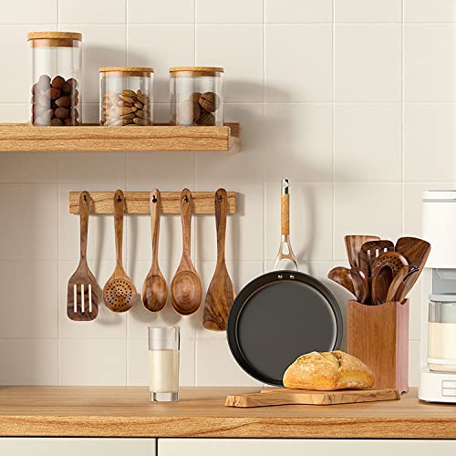 WOODme servidor de pasta de teca para servir platos