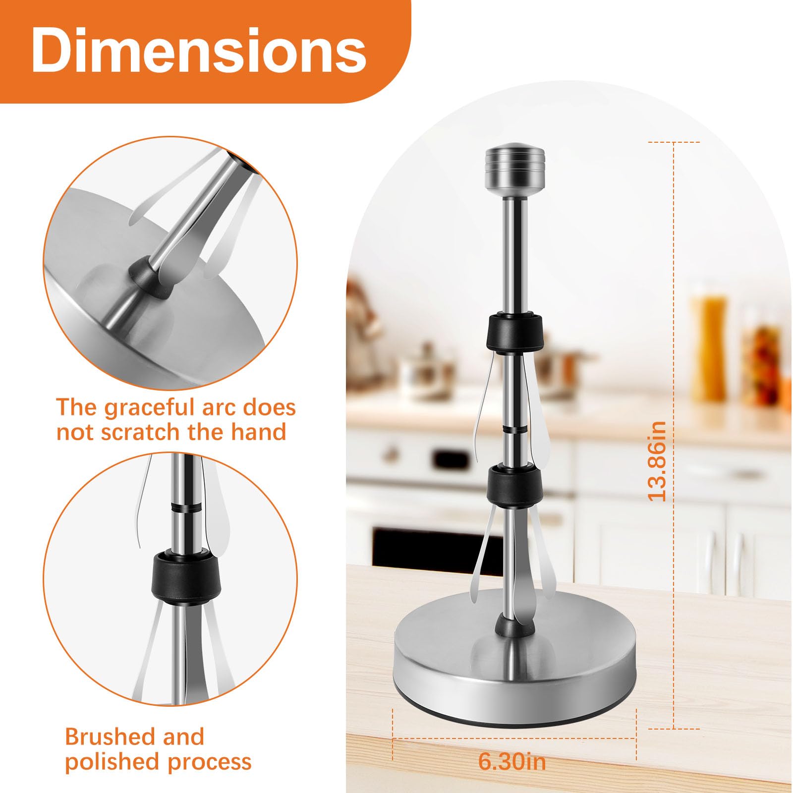 Diseño mate plata WOOFWANG GLOBAL, elegante y útil en casa.