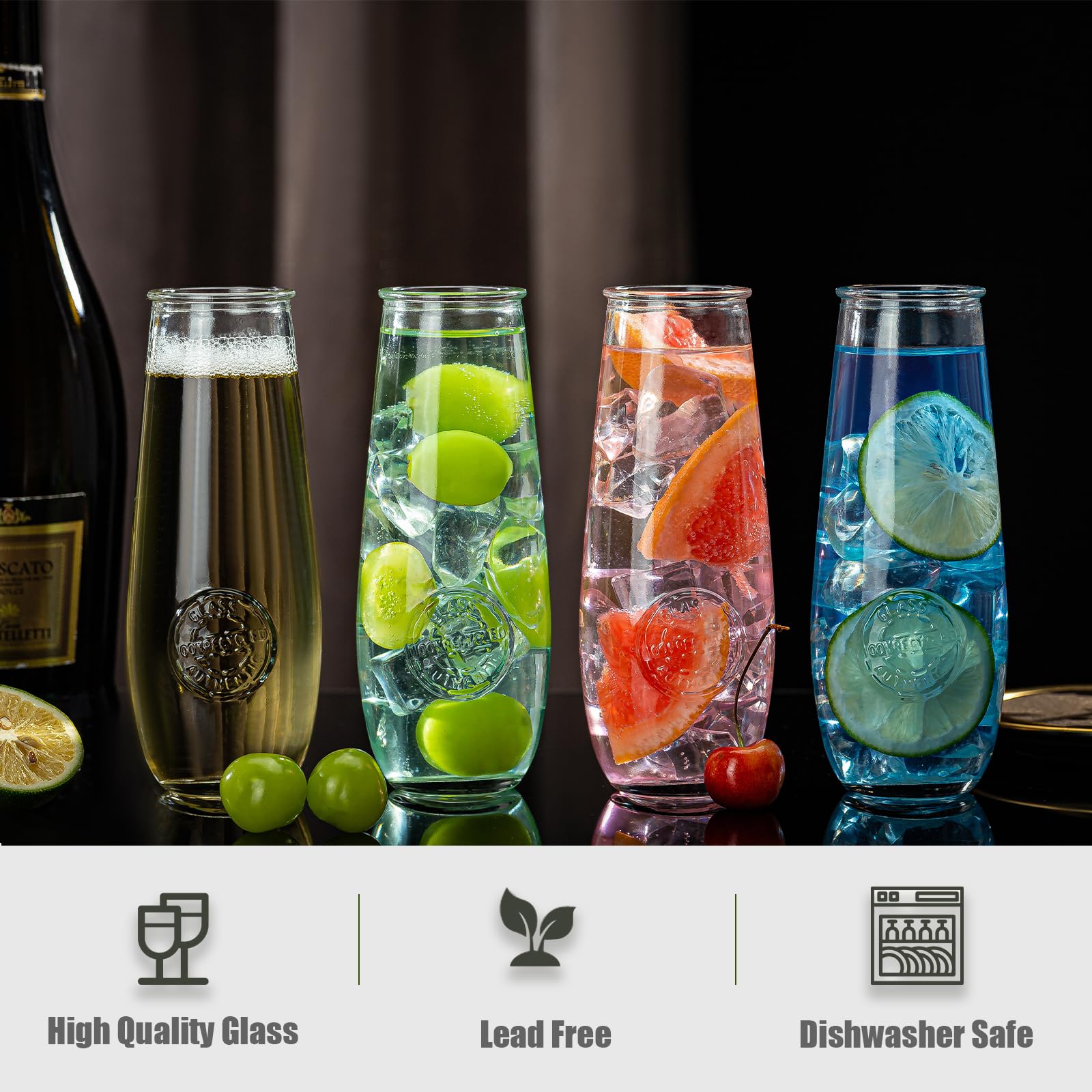 Copas aptas para exteriores con base estable de wookgreat.