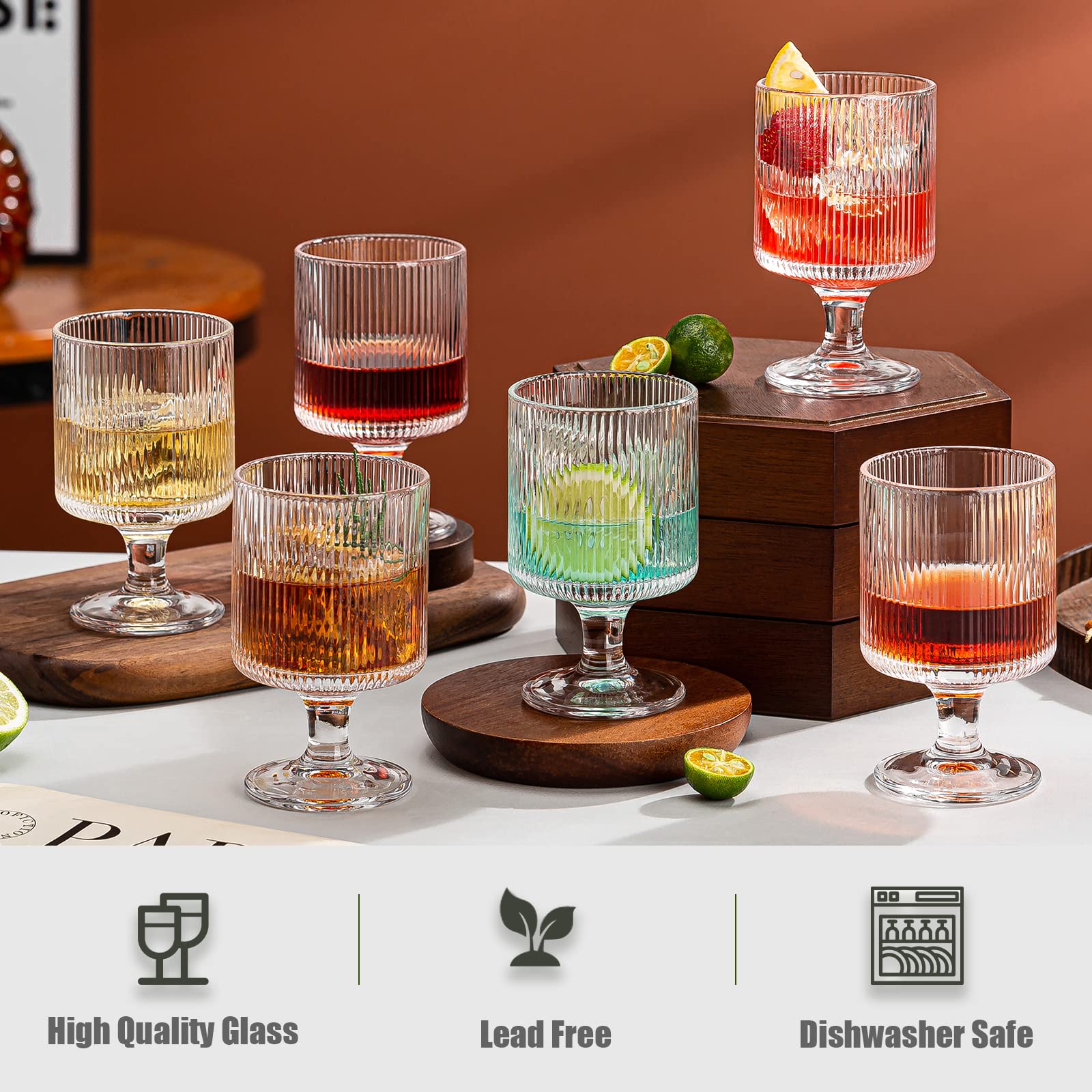 Uso diario y ocasiones especiales con copas Wookgreat de estilo vintage