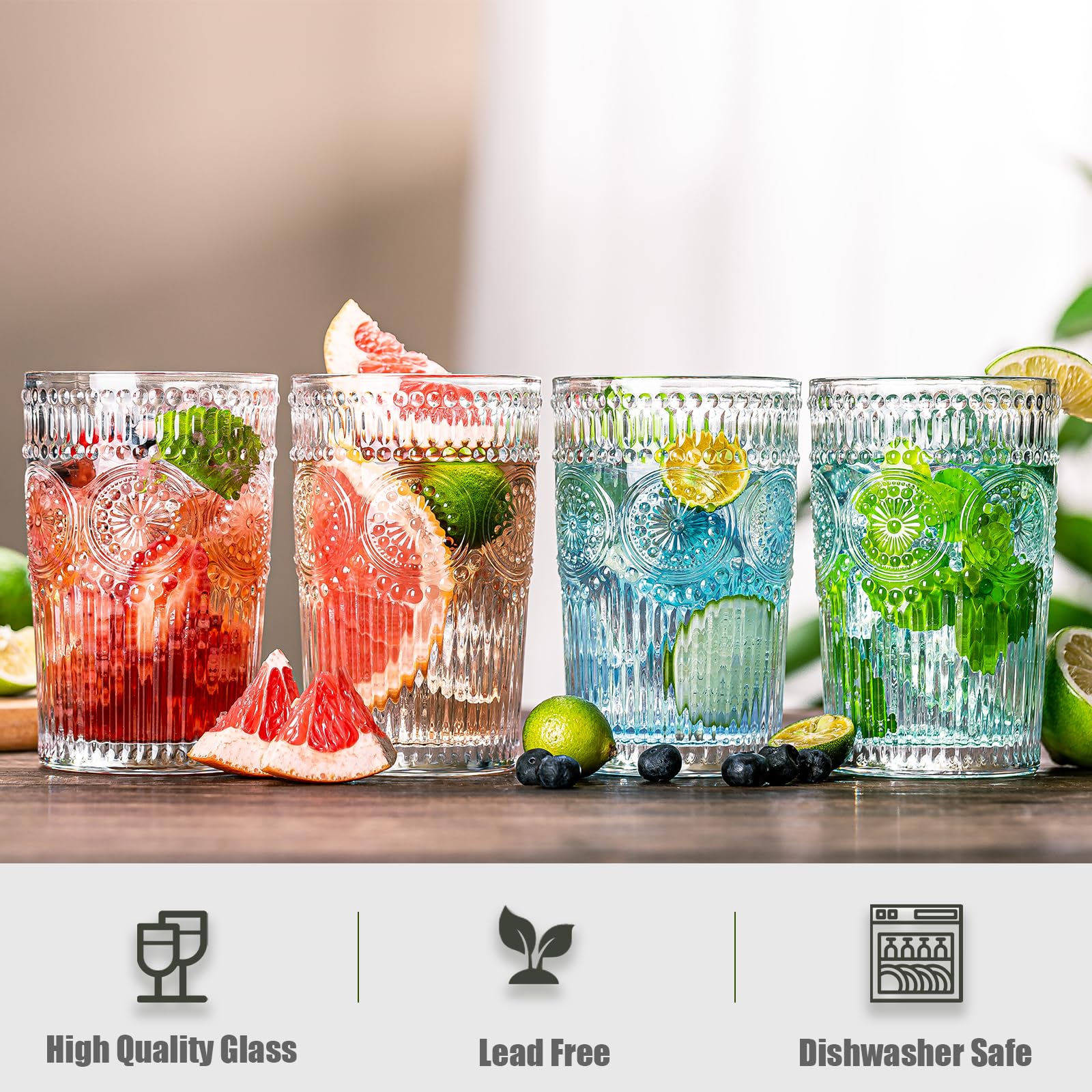 Vaso wookgreat apto para lavavajillas, limpieza rápida.
