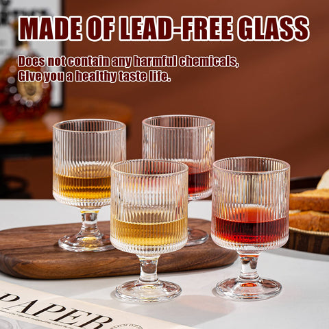 Vaso para postres Wookgreat con base amplia y estilo vintage