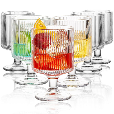 Copa de vino vintage Wookgreat con relieve origami para uso diario