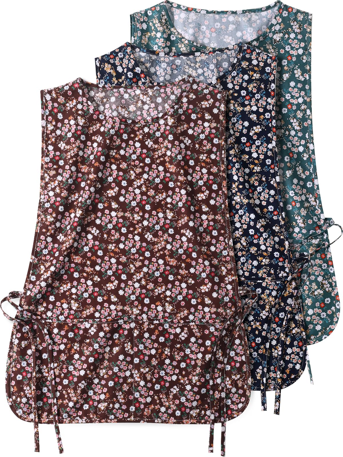 Delantal woonfond cobbler con floral vintage, perfecto para cocinar con estilo.