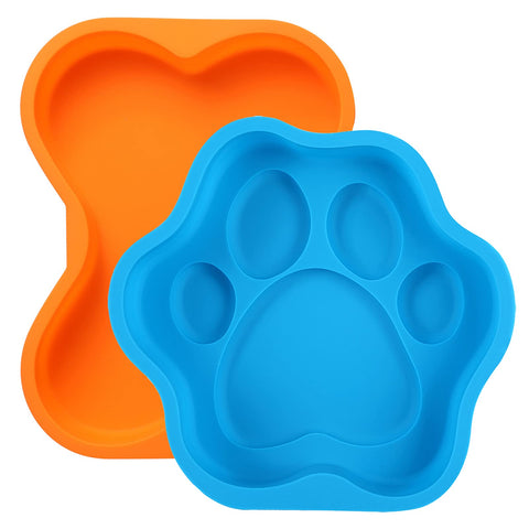 Wooyaya molde hueso para perro, pasteles de 8 pulgadas, desmolde suave