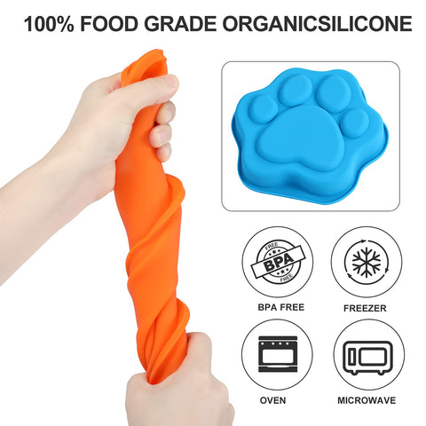 Wooyaya conjunto de dos moldes para perro, 8 pulgadas y profundidad 1,8 pulgadas