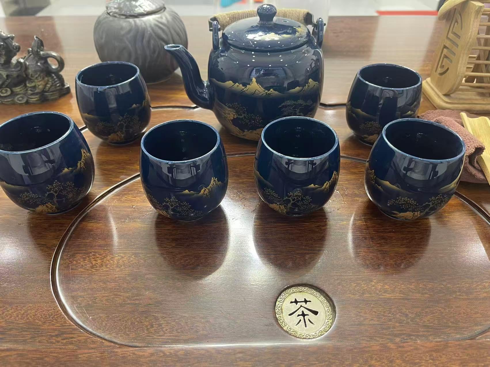Caja regalo WOQIJENCV de cerámica para regalo de té